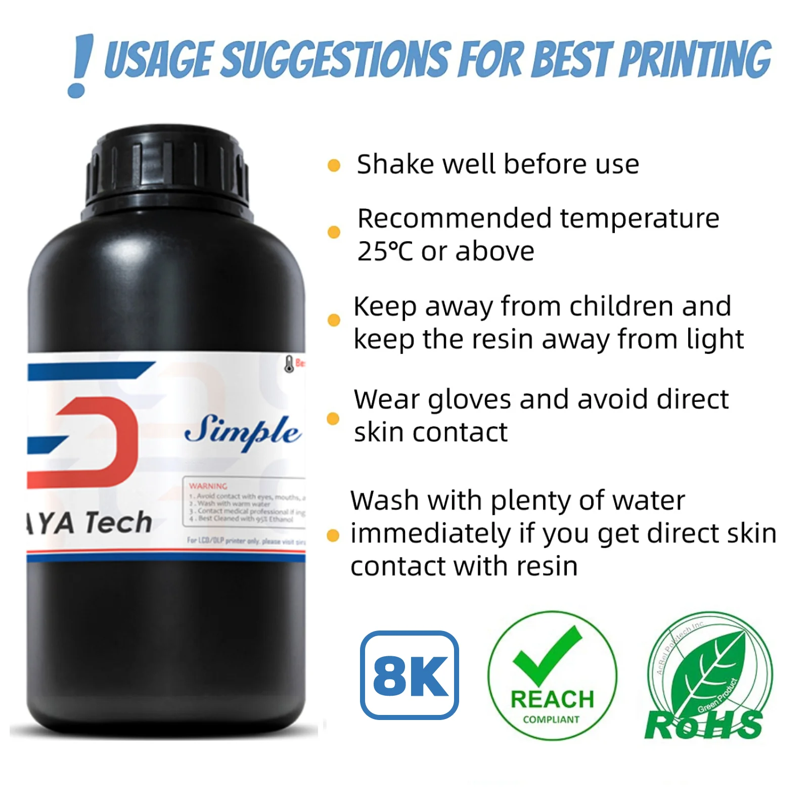 Siraya Tech Simple -Water washable Resin - Image 7